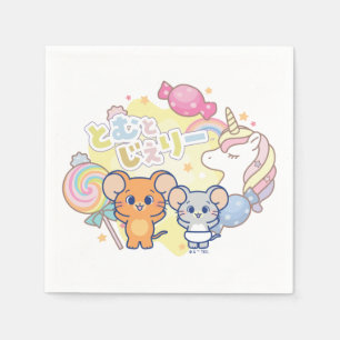 Anime Magical Candyland with Jerry and Tuffy Napkin