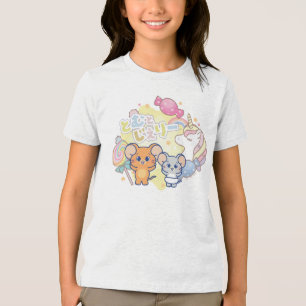 Anime Magical Candyland with Jerry and Tuffy Tri-Blend Shirt