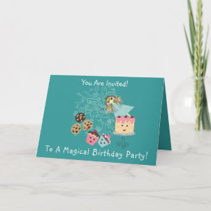 Anime Magical Days Invitation  Birthday