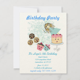 Anime Magical Days Invitation  Birthday Party