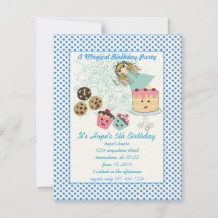 Anime Magical Days Invitation Birthday Party