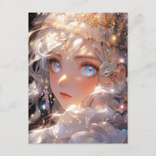 Anime Magical Girl Fantasy Art Postcard