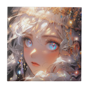 Anime Magical Girl Fantasy Art Tile