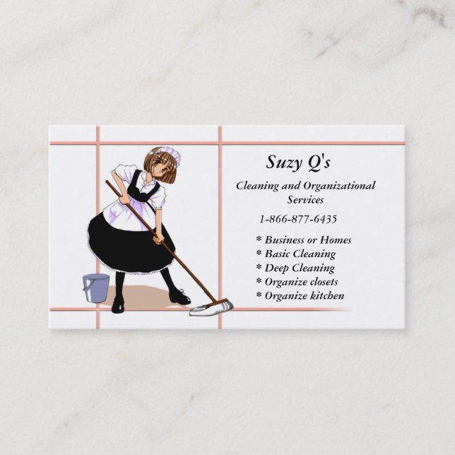Anime Maid Business Card (Front)