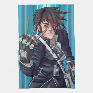 Anime Manga Artist Tea Towel