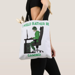 Anime Manga Computer PC Gamer Boy Tote Bag
