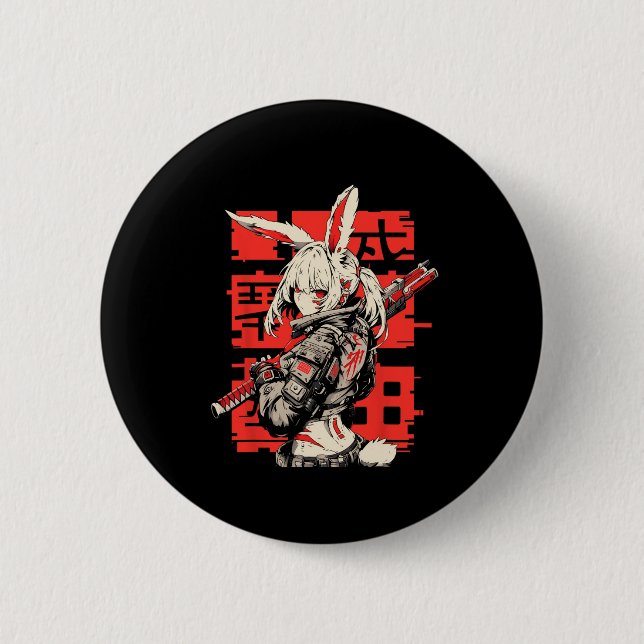 Anime Manga Cyberpunk Aesthetic Techwear Harajuku  6 Cm Round Badge (Front)