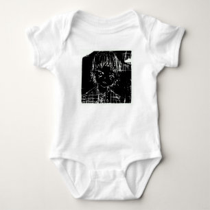 anime manga everyday black project baby bodysuit