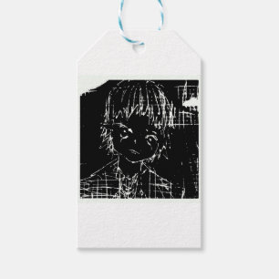 anime manga everyday black project gift tags