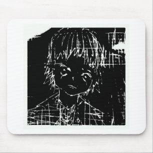 anime manga everyday black project mouse mat
