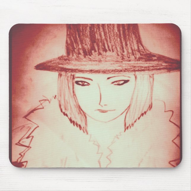 anime manga girl like boy yaei magician  mouse mat (Front)