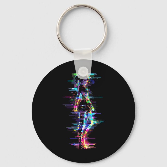Anime Manga Graphic Colourful Artwork Anime  Key Ring (Front)