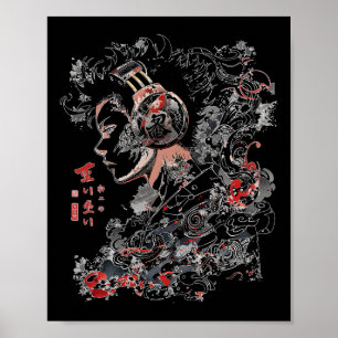 Anime Manga Graphic Headphone Art Anime Poster