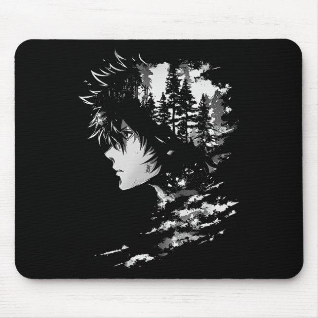 Anime Manga Graphic Illustration Anime 2  Mouse Mat (Front)