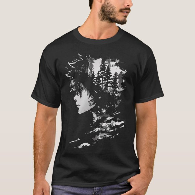 Anime Manga Graphic Illustration Anime 2  T-Shirt (Front)