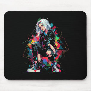 Anime Manga Graphic Polygon Art Anime  Mouse Mat