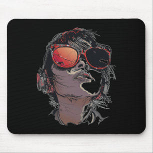 Anime Manga Graphic Sunglasses Art Anime  Mouse Mat