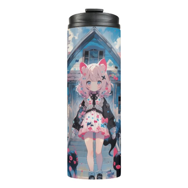 Anime Manga Haunted Girl Inspired Tumbler  (Front)