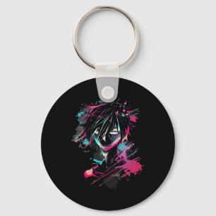 Anime Manga Motif Abstract Illustration Anime Key Ring