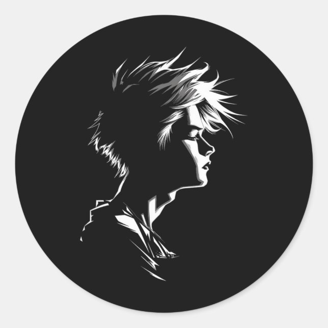 Anime Manga Motif Artwork Anime 1  Classic Round Sticker (Front)