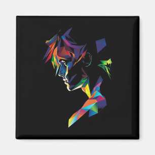 Anime Manga Motif Colourful Artwork Anime  Magnet