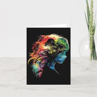 Anime Manga Motif Colourful Illustration Anime  Card