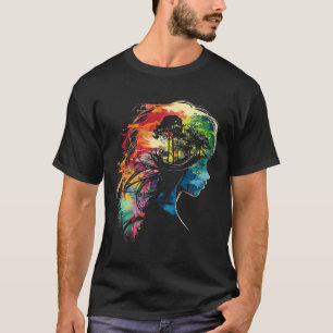Anime Manga Motif Colourful Illustration Anime  T-Shirt