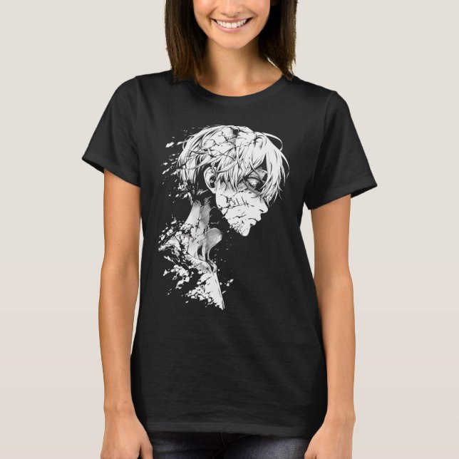 Anime Manga Motif Drawing Artwork Anime  T-Shirt (Front)