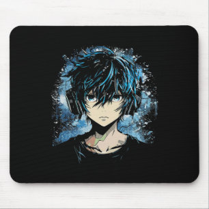 Anime Manga Motif Headphone Artwork Anime Mouse Mat