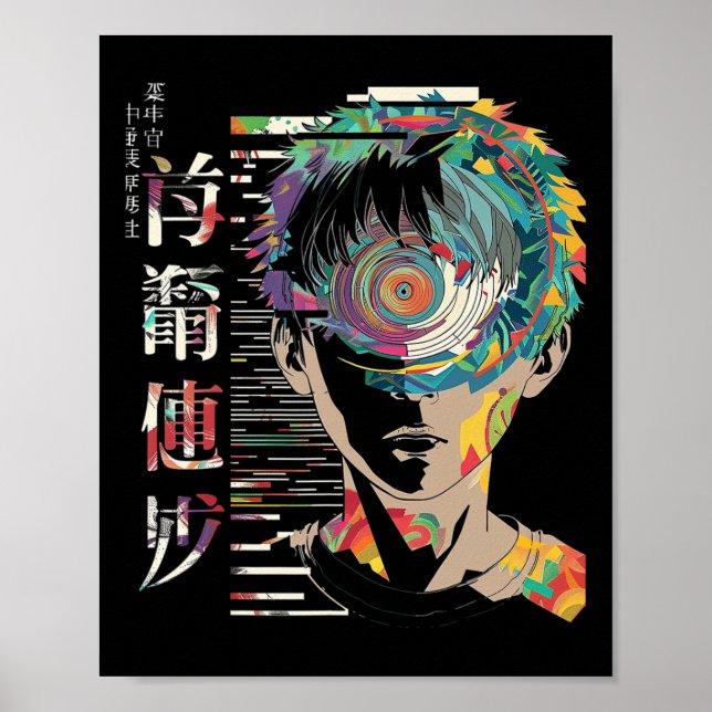 Anime Manga Motif Mandala Artwork Anime 1  Poster (Front)
