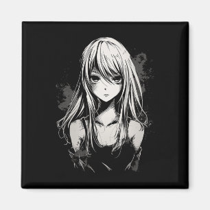 Anime Manga Motif Pixel Art Anime  Magnet