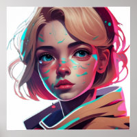 Anime manga pop art lovers face characters cartoon