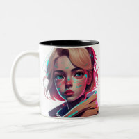 Anime manga pop art lovers face characters cartoon