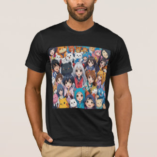 Anime manga pop art lovers pop lovers cartoon  T-Shirt