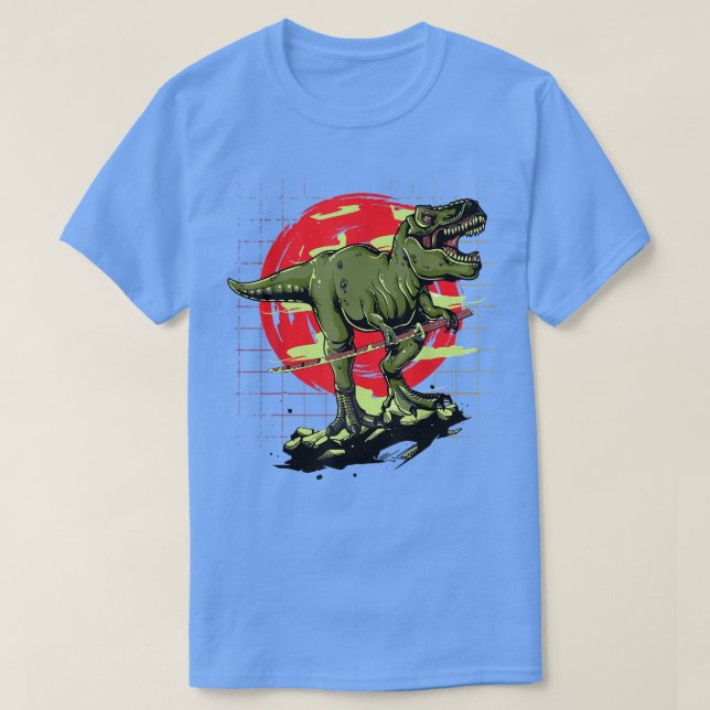 Anime Manga Samurai Dino  (2) T-Shirt (Design Front)