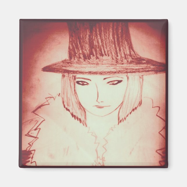 anime manga yaei magician girl magnet (Front)