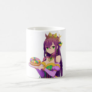 Anime Mardi Gras King cake Mug
