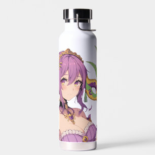Anime Mardi Gras mask Water Bottle