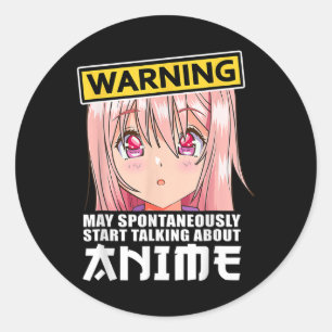 Anime Merch Clothes Teen Girls Gift Women Japanese Classic Round Sticker