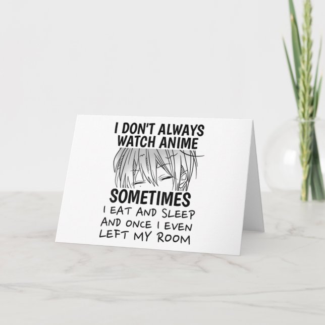 Anime Merch For Men Cute Anime Boys Japanese Invitation (Front)