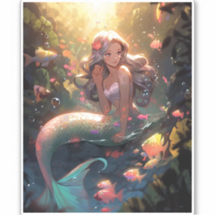 Anime Mermaid Girl Fantasy Art