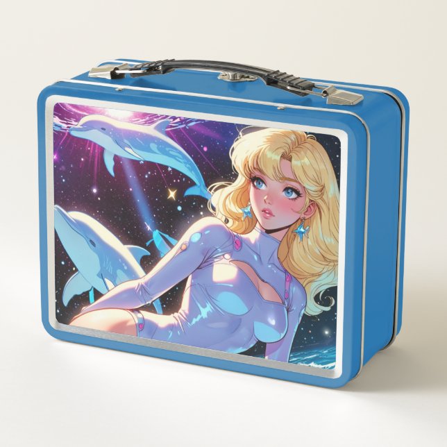 Anime  metal lunch box (Back)