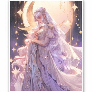 Anime Moon Princess Fantasy Art