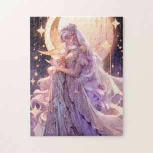Anime Moon Princess Fantasy Art Jigsaw Puzzle