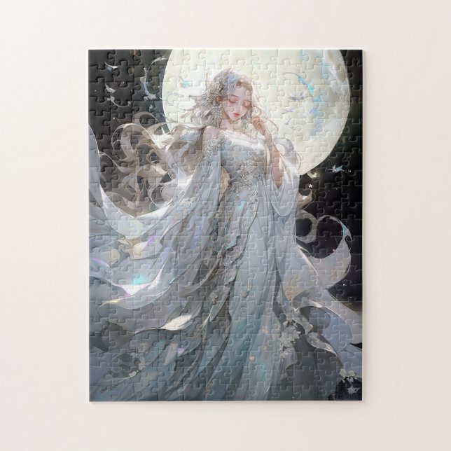 Anime Moon Princess Fantasy Art Jigsaw Puzzle (Vertical)