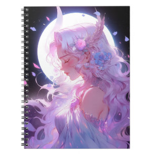 Anime Moon Princess Fantasy Art Notebook