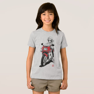 Anime Motor Girl V01 T-Shirt Tri-Blend Shirt