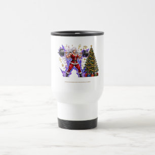 Anime Muscle Mummy Christmas - Gym Gainsmas Art Travel Mug