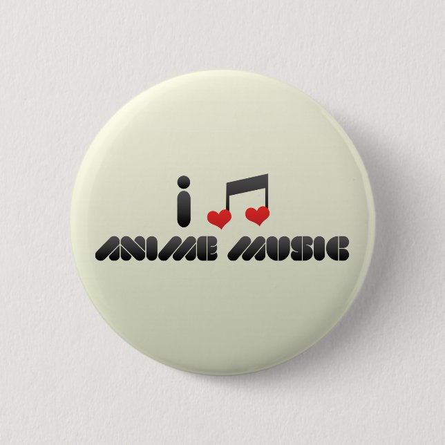 Anime Music 6 Cm Round Badge (Front)