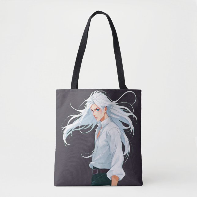 Anime Mystery Man Tote Bag (Front)